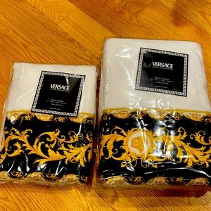 Versace Bath towel and face towel brand new